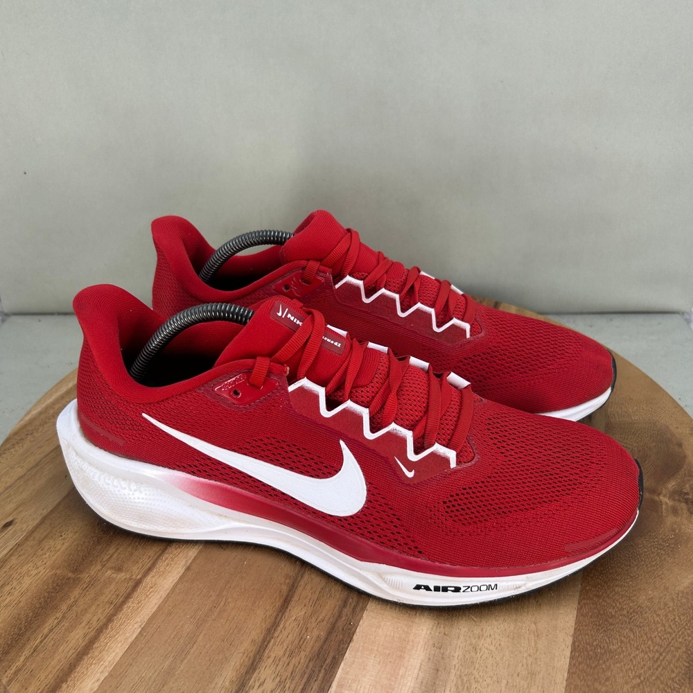 Nike Air Zoom Pegasus 41 University Red White Running Shoes HF1536-604 Mens 11